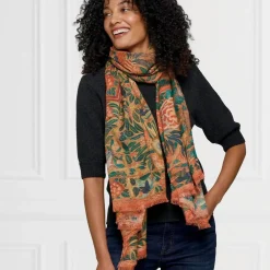 Sale Flora And Fauna Oversize Cashmere-Blend Shawl Scarves & Wraps