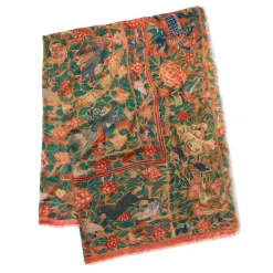 Sale Flora And Fauna Oversize Cashmere-Blend Shawl Scarves & Wraps