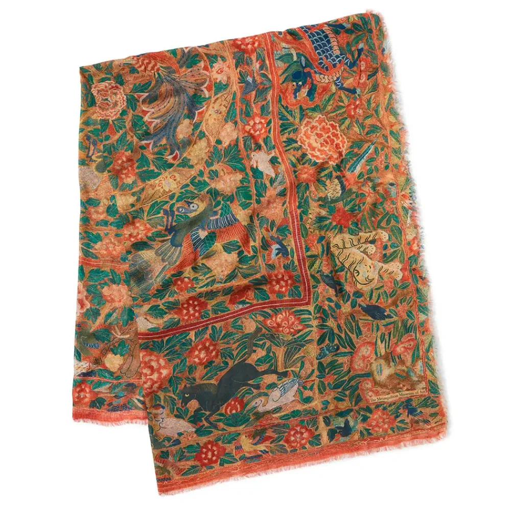 Sale Flora And Fauna Oversize Cashmere-Blend Shawl Scarves & Wraps