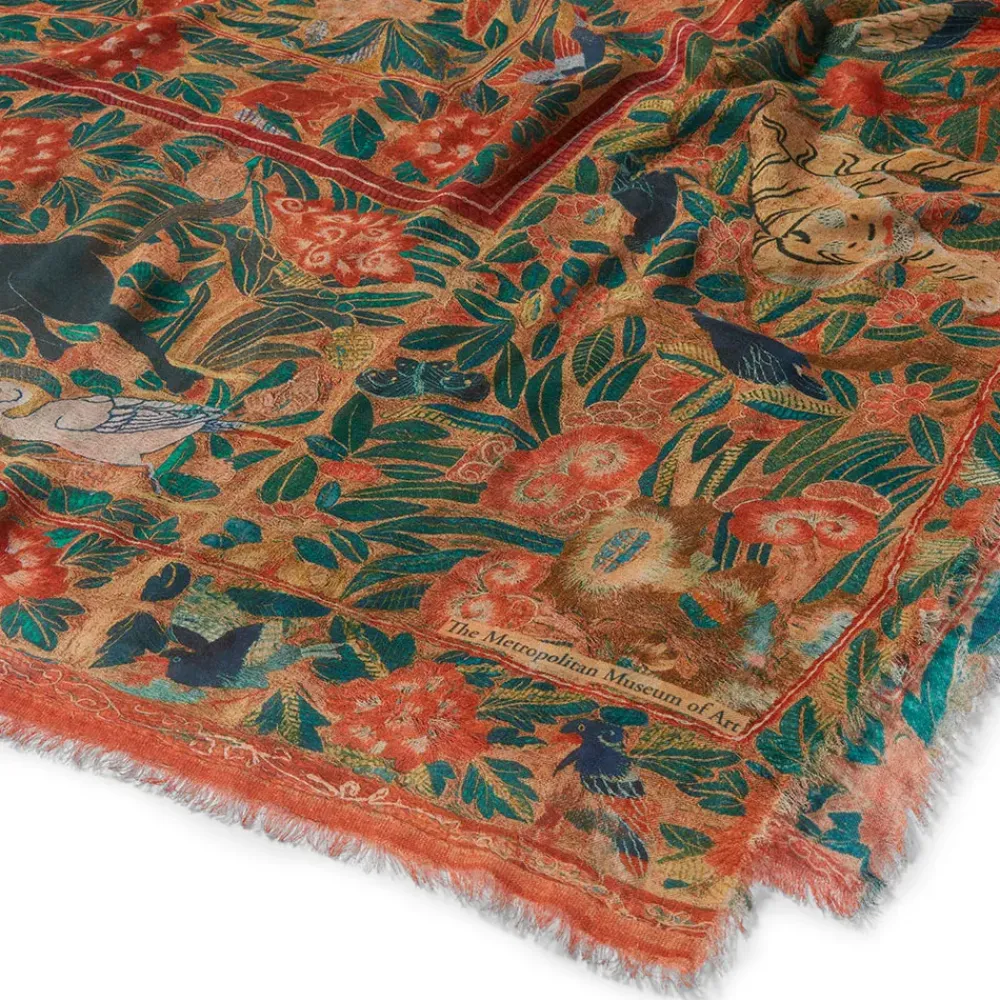 Sale Flora And Fauna Oversize Cashmere-Blend Shawl Scarves & Wraps