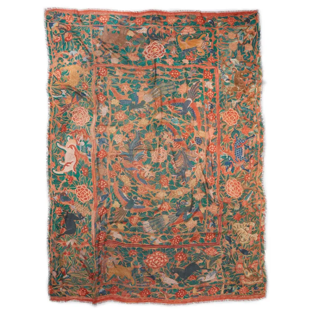 Sale Flora And Fauna Oversize Cashmere-Blend Shawl Scarves & Wraps