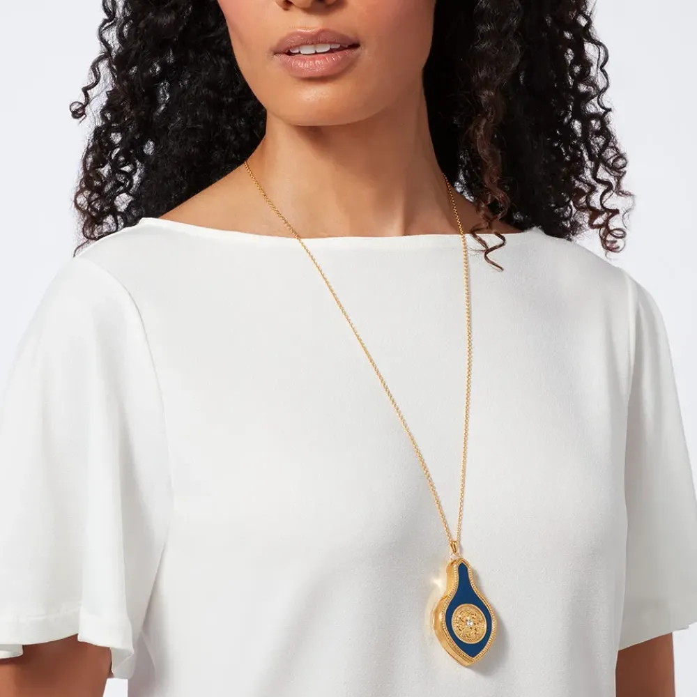 Fashion French Loupe Magnifier Pendant Necklace Necklaces