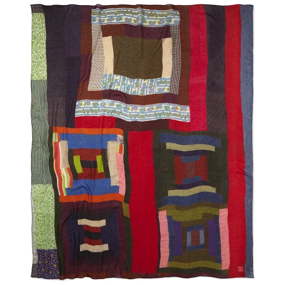 Hot Gee'S Bend Pettway Quilt Design Oblong Silk Scarf Scarves & Wraps