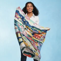 Sale Georges Braque Boats On The Beach At L'Estaque Square Silk Scarf Scarves & Wraps