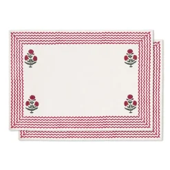 Sale Good Earth Blooming Poppies Placemat Set Tableware