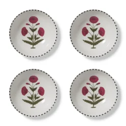 Online Good Earth Blooming Poppies Small Bowl Set Tableware