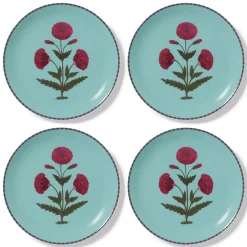 Online Good Earth Blooming Poppies Dinner Plate Set Tableware