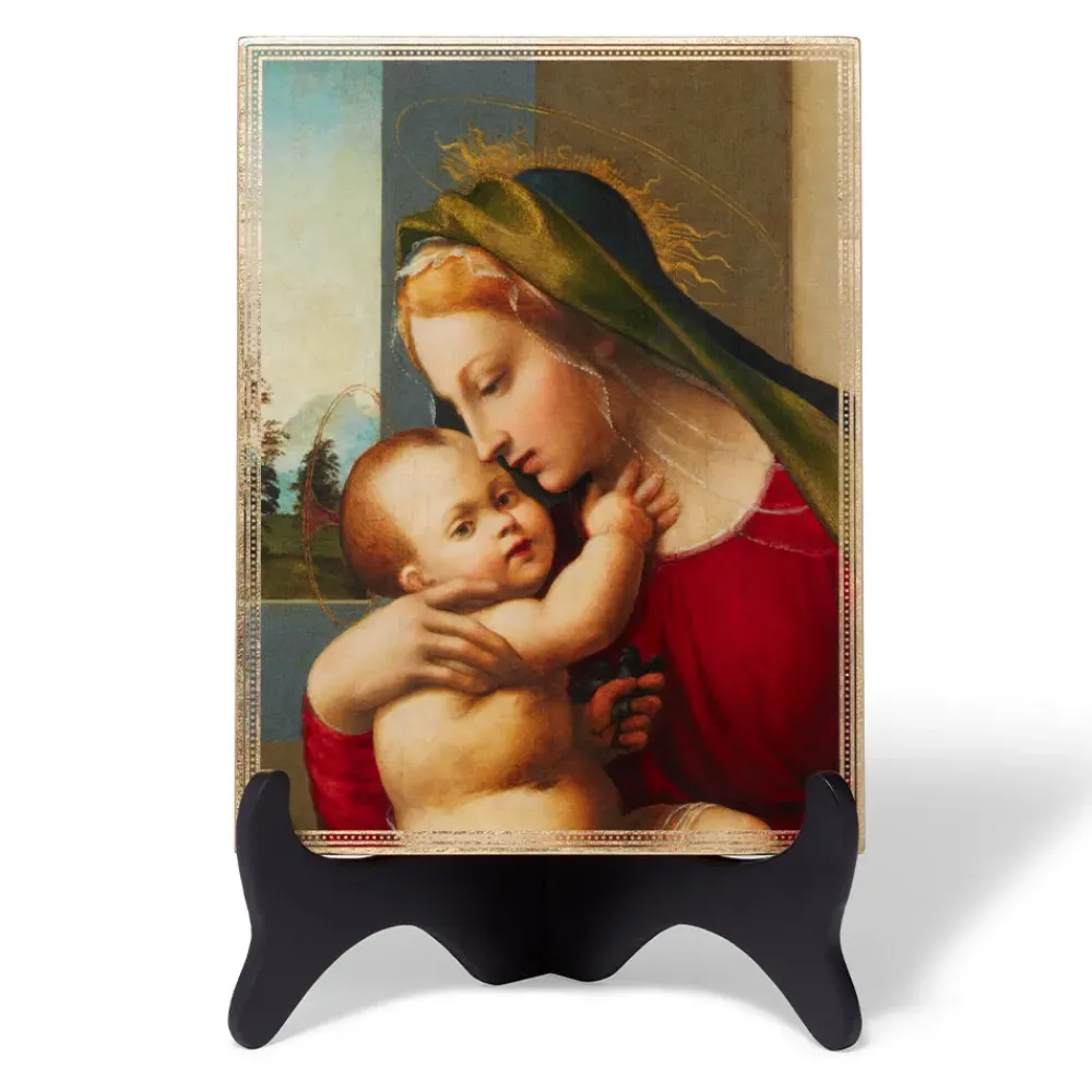 Discount Granacci Madonna And Child Plaque With Easel Decorative Accents