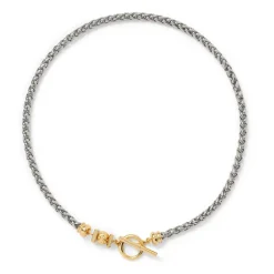 Fashion Hellenistic Two-Tone Collar Necklace Necklaces