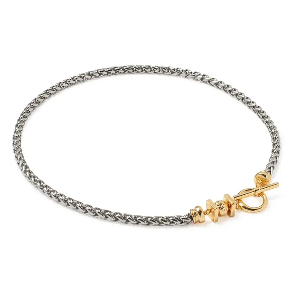 Fashion Hellenistic Two-Tone Collar Necklace Necklaces