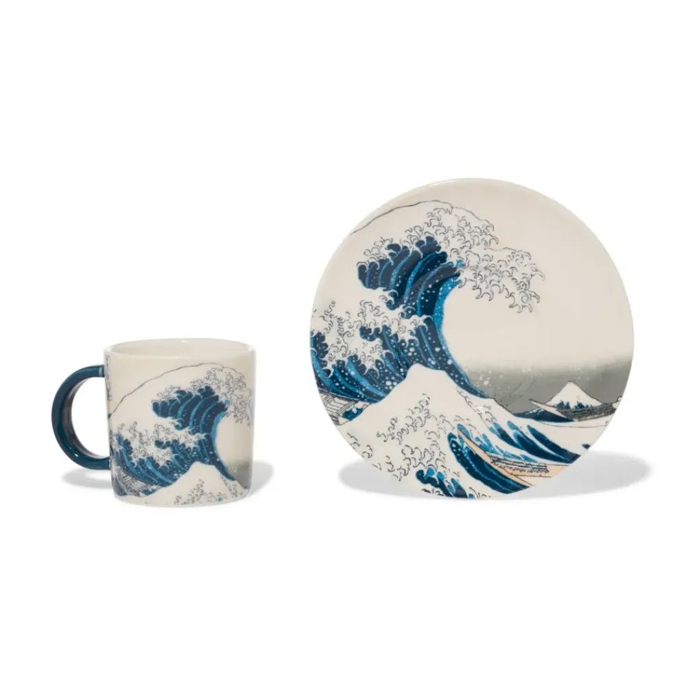 Online Hokusai Great Wave Espresso Cup And Saucer Tableware