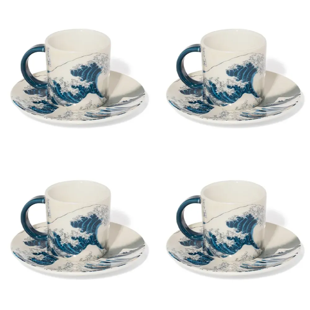 Online Hokusai Great Wave Espresso Cup And Saucer Tableware
