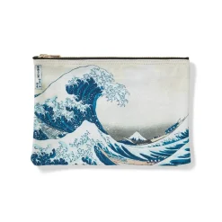 Online Hokusai Great Wave Zip Pouch Bags