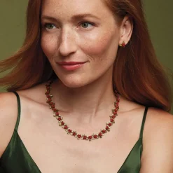 Clearance Holly Berry Jade Statement Necklace Necklaces