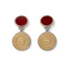 Sale Islamic Medallion Carnelian Drop Earrings Earrings