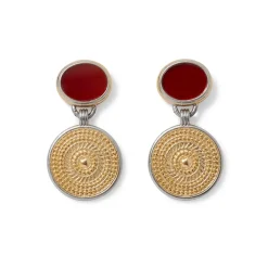 Sale Islamic Medallion Carnelian Drop Earrings Earrings