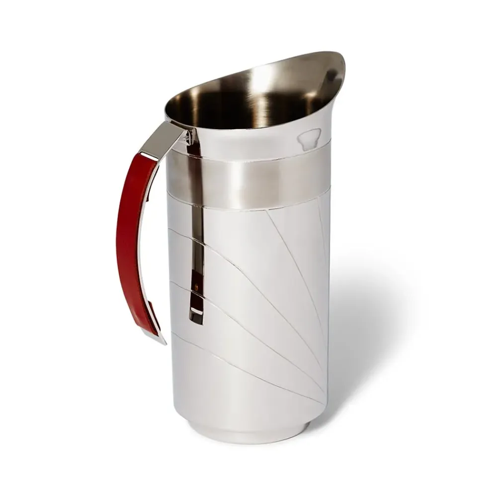 Hot Italian Armor Etched Stainless Steel Pitcher Tableware