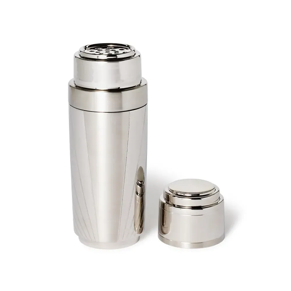 New Italian Armor Etched Stainless Steel Cocktail Shaker Tableware