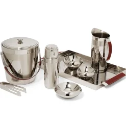 New Italian Armor Etched Stainless Steel Cocktail Shaker Tableware