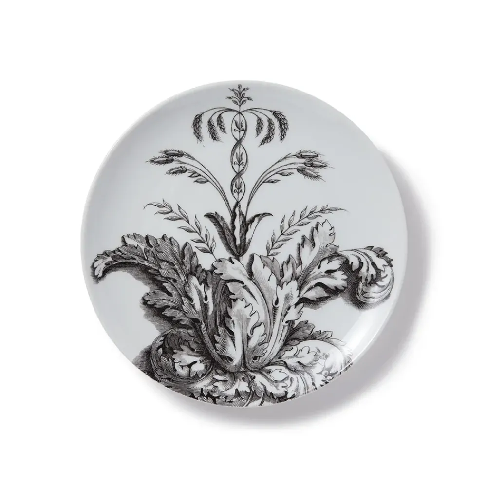 New Italian Etched Leaves Side Plate Set Tableware
