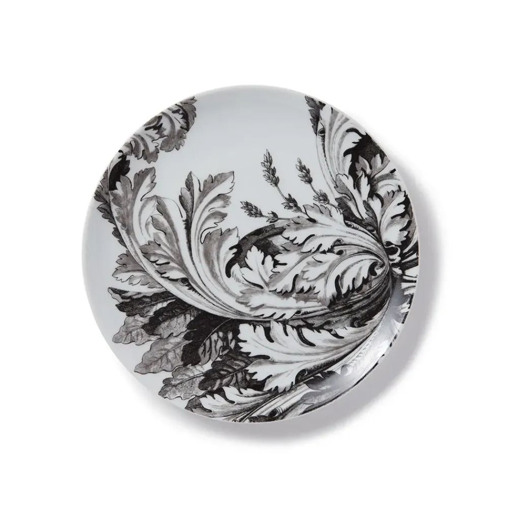 New Italian Etched Leaves Side Plate Set Tableware