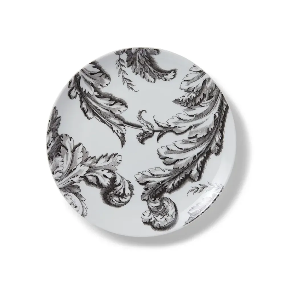 New Italian Etched Leaves Side Plate Set Tableware