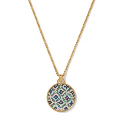 Discount Iznik Cintamani Enamel Pendant Necklace Necklaces