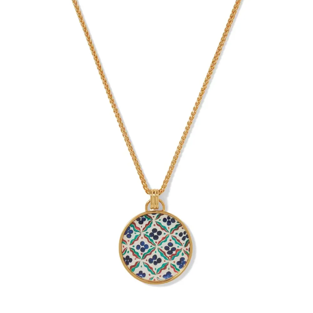 Discount Iznik Cintamani Enamel Pendant Necklace Necklaces