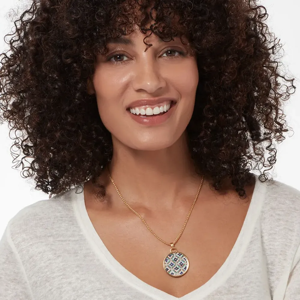 Discount Iznik Cintamani Enamel Pendant Necklace Necklaces