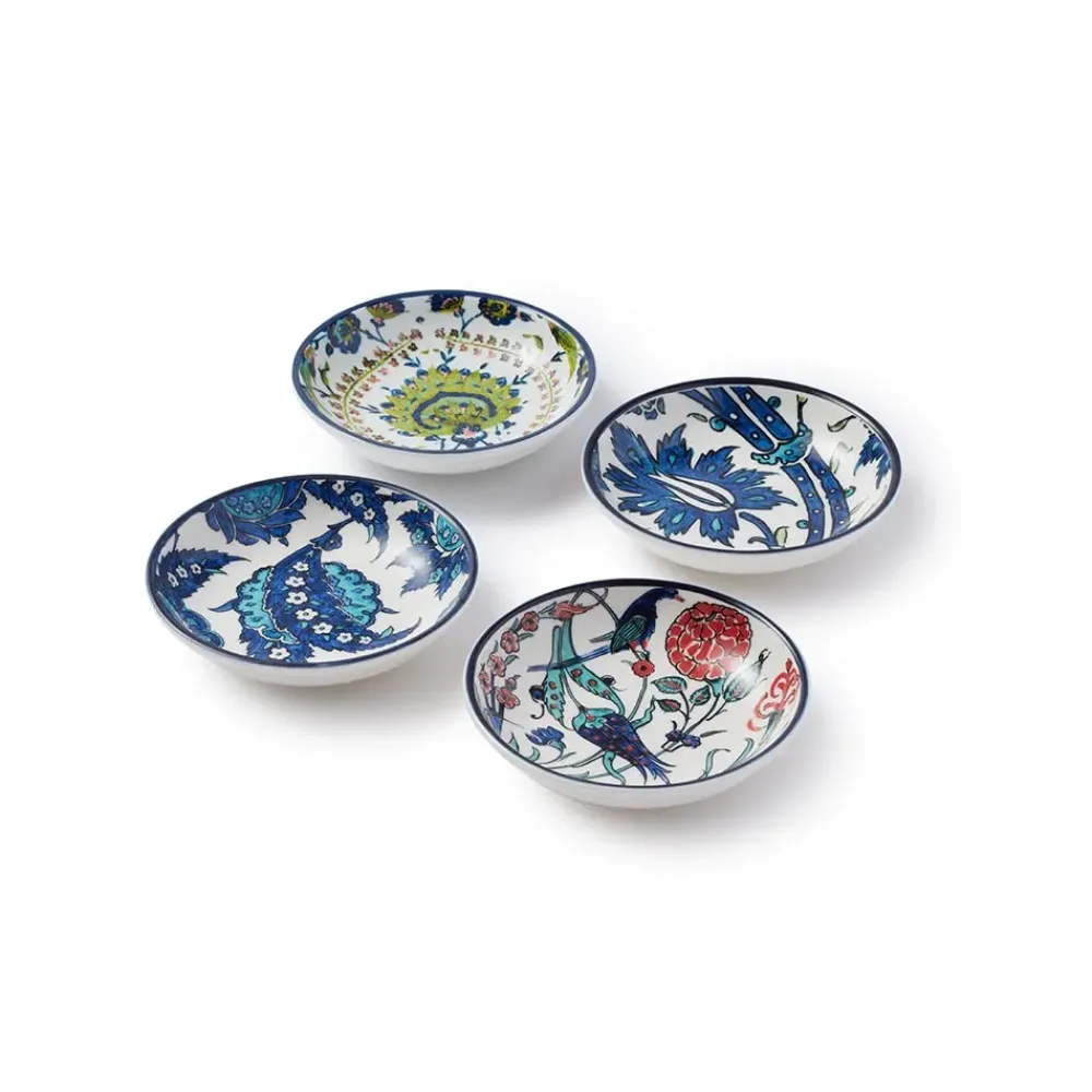 Fashion Iznik Garden Oil Cruet And Dipping Bowl Set Tableware