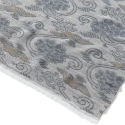 Sale Japanese Birds And Flowers Oversize Jacquard Shawl Scarves & Wraps