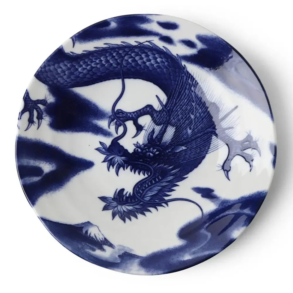 Outlet Japanese Dragon Plate Tableware