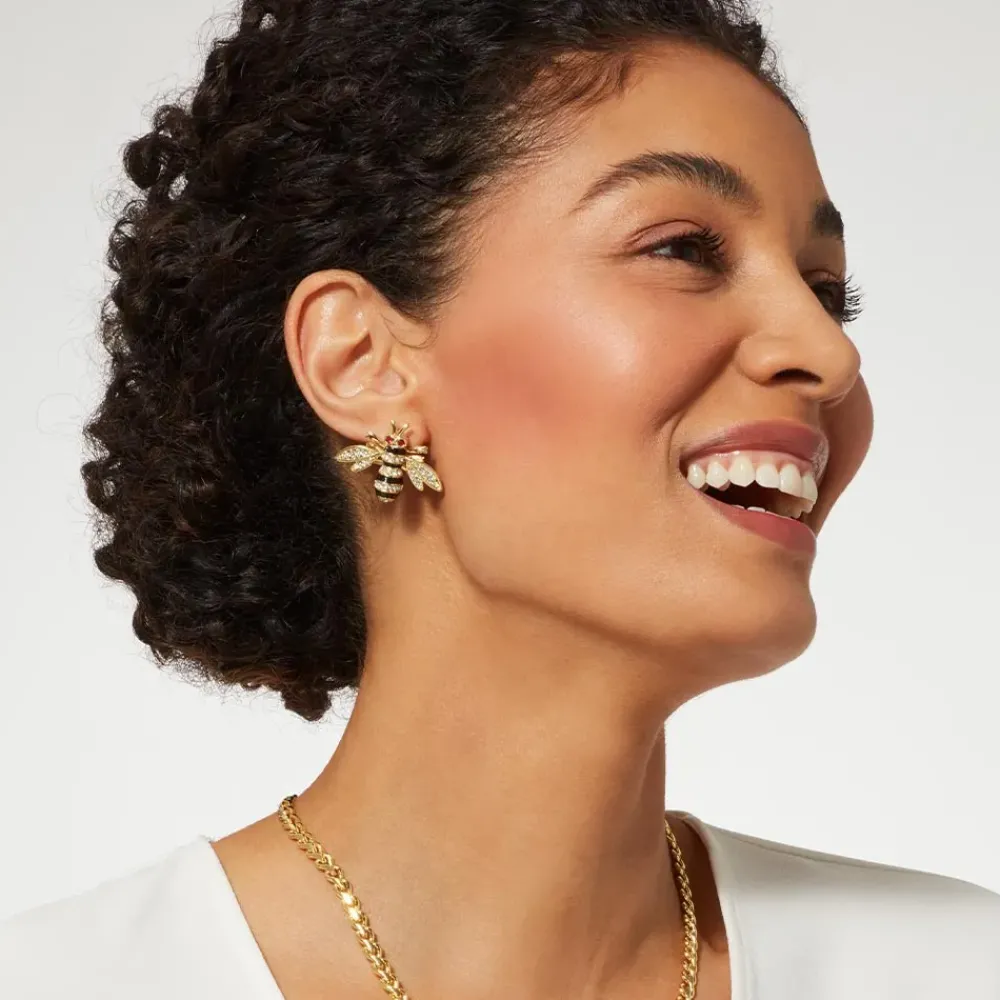 Best Jeweled Bee Stud Earrings Earrings
