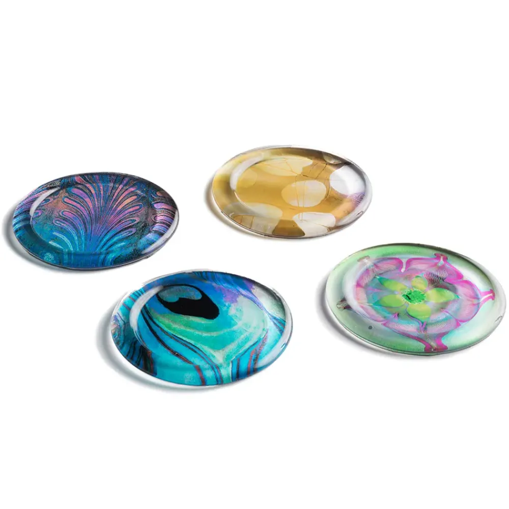 Hot Louis C. Tiffany Favrile Coasters Tableware