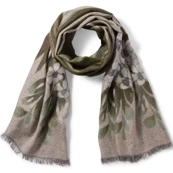 New Louis C. Tiffany Gladioli Wool-Blend Shawl Scarves & Wraps