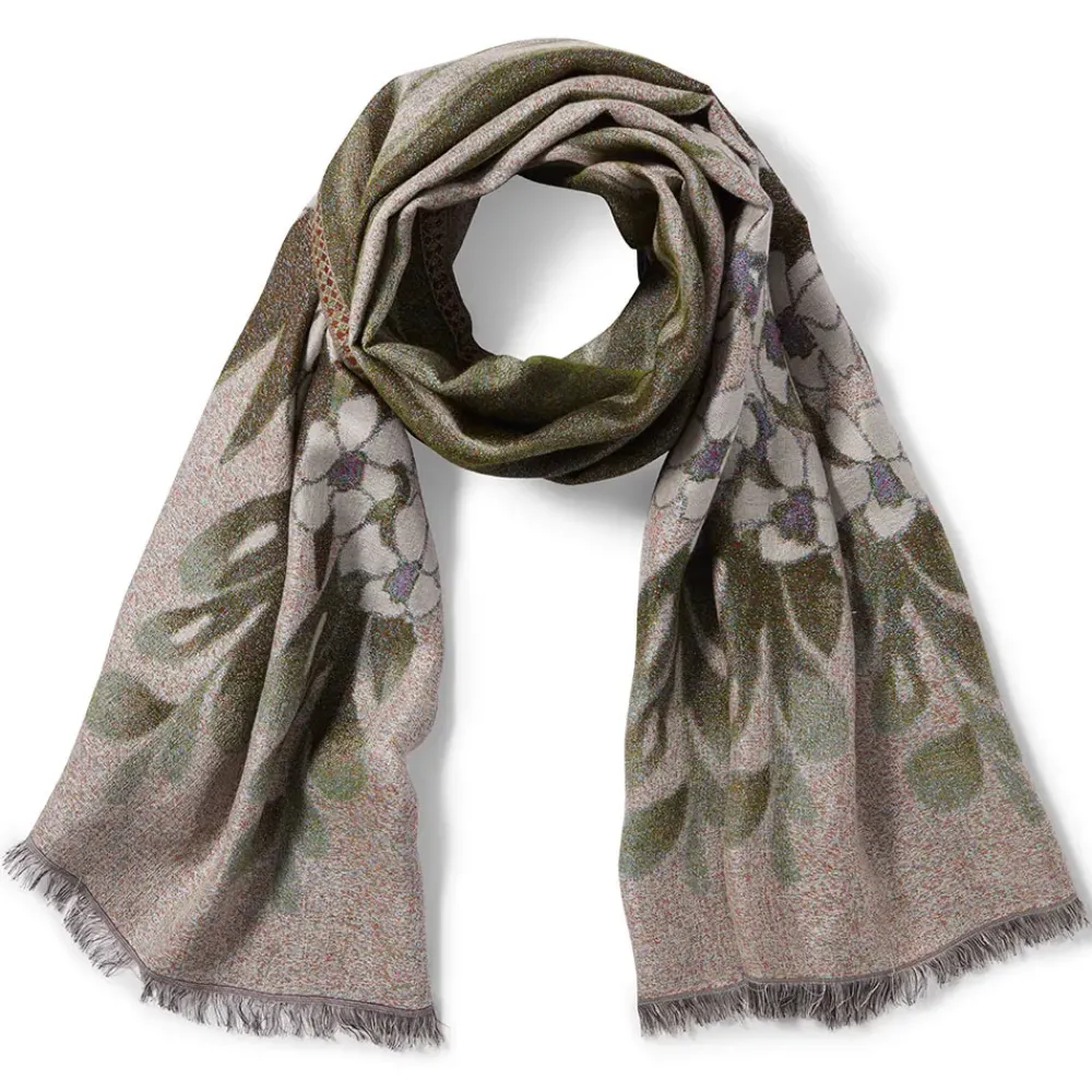 New Louis C. Tiffany Gladioli Wool-Blend Shawl Scarves & Wraps