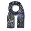 New Louis C. Tiffany Irises Oblong Silk Scarf Scarves & Wraps
