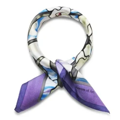 New Louis C. Tiffany Magnolias And Irises Silk Neckerchief Scarves & Wraps