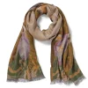 Discount Louis C. Tiffany Morning Glories Wool-Blend Shawl Scarves & Wraps