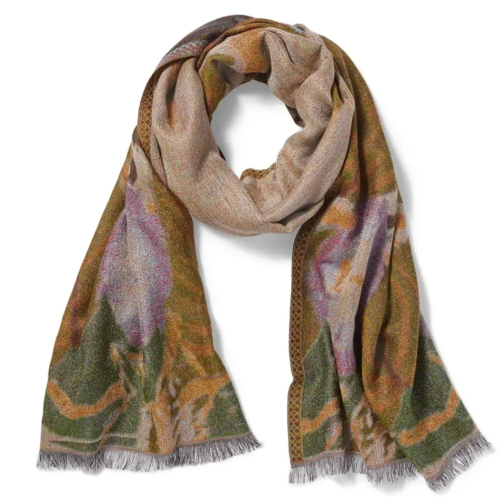 Discount Louis C. Tiffany Morning Glories Wool-Blend Shawl Scarves & Wraps