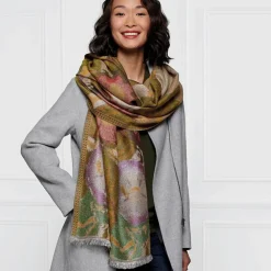 Discount Louis C. Tiffany Morning Glories Wool-Blend Shawl Scarves & Wraps