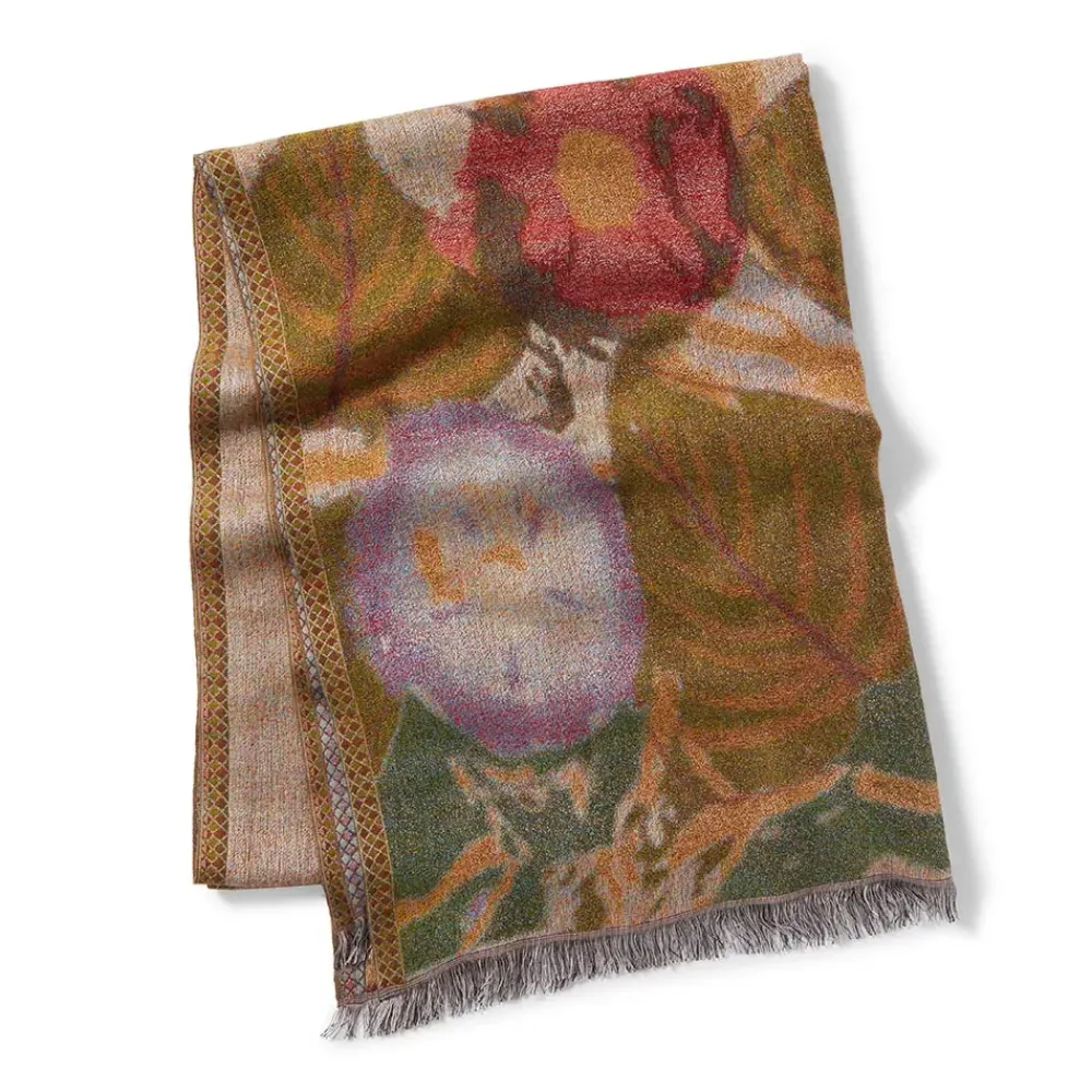 Discount Louis C. Tiffany Morning Glories Wool-Blend Shawl Scarves & Wraps