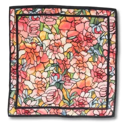 Outlet Louis C. Tiffany Peonies Silk Neckerchief Scarves & Wraps