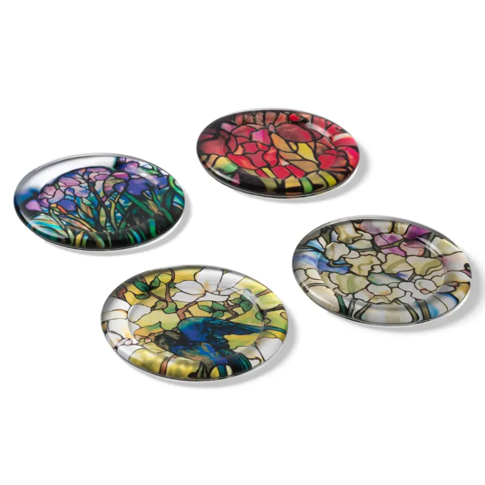 Best Louis C. Tiffany Stained-Glass Coasters Tableware