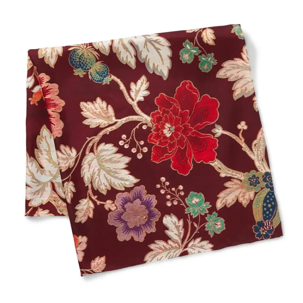 Hot Lyon Floral Square Silk Scarf Scarves & Wraps