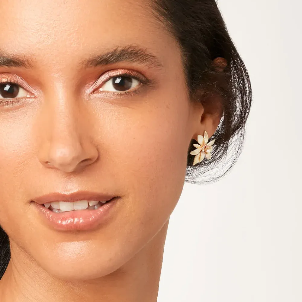 Hot Magnolia Stud Earrings Earrings