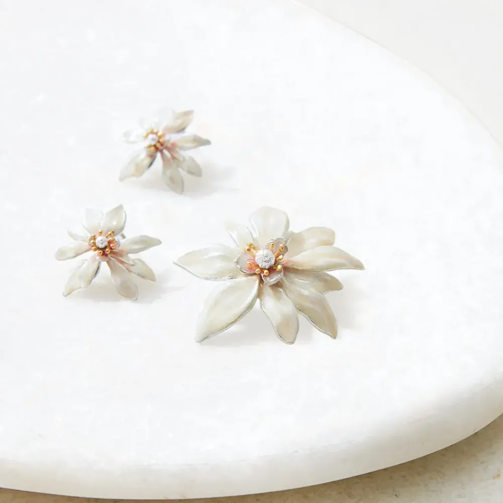 Hot Magnolia Stud Earrings Earrings