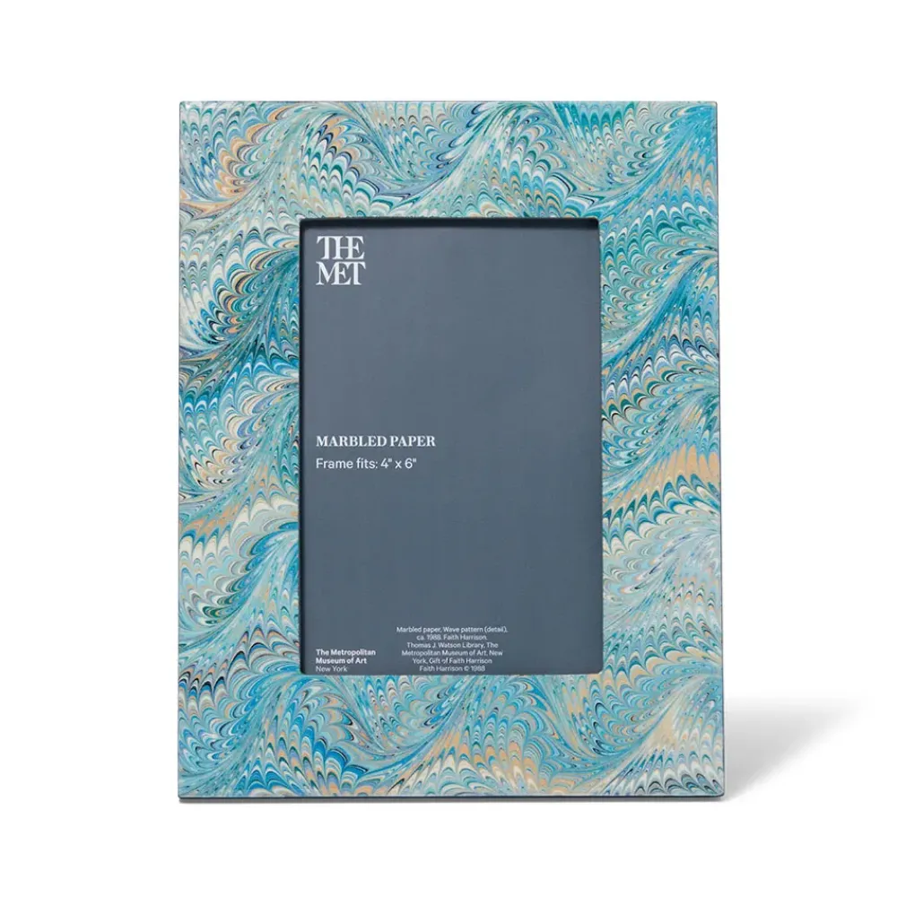 Discount Marbled Paper Rectangular Lacquer Frame Decorative Accents