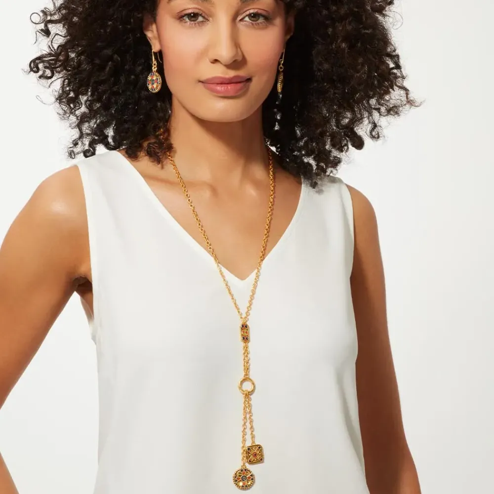Discount Medieval Byzantine T-Bar Lariat Necklace Necklaces