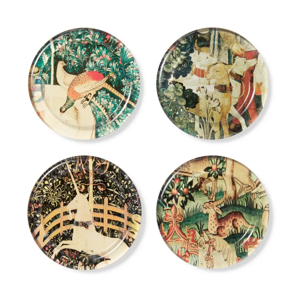 Sale Medieval Creatures Glass Coasters Tableware